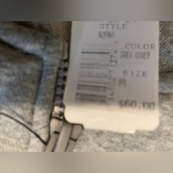 Nike Full Zip Fleece Bomber Style Jacket Gray Men’s 2XL NWT - Picture 7 of 9